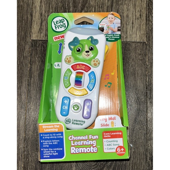 LeapFrog Channel Fun Learning Remote - Lights & Sounds -English, French, Spanish - Picture 1 of 3